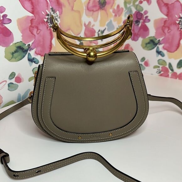 💯Authentic Chloe Nile Grey Small Crossbody Bag🍀 - Picture 10 of 17